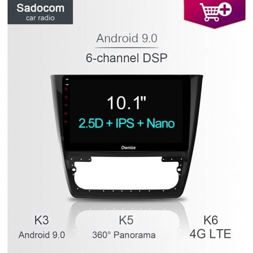 DSP 10.1" 64GB ROM 4GB RAM 4G LTE Car DVD player GPS map car radio Radio OBD2 DVR TPMS Android 8.1 For Skoda Yeti 2014 - 2017