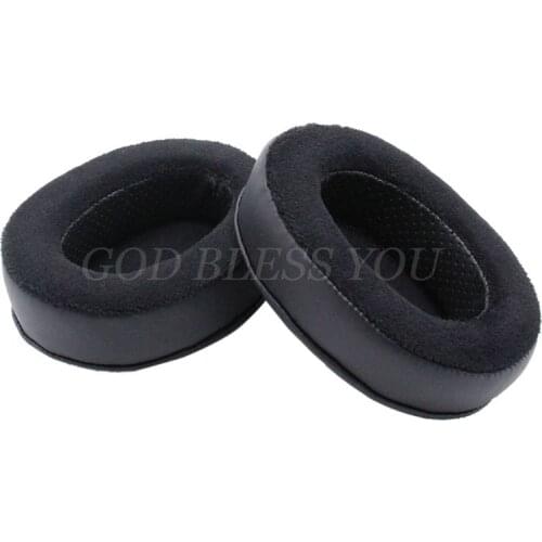 Hybrid Memory Foam Earpad Black PU/Velour Suitable For Large Over Brainwavz HM5 The Ear Headphones Drop Shipping