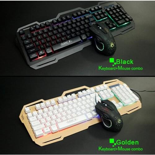 Gaming keyboard Wired Gaming Mouse Kit 104 Keycaps With Clicking Backlight keyboard Gamer Ergonomic Mause For PC Laptop