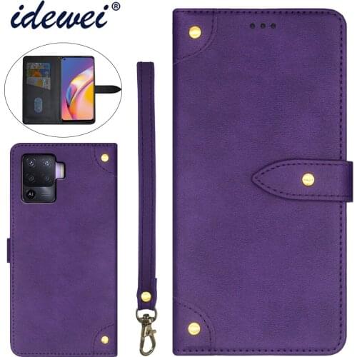 Applicable to OPPO A94 mobile phone case fold bracket function protection leather case phone case funda capa co