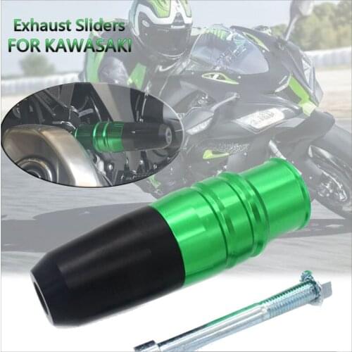 For KAWASAKI YAMAHA SUZUKI BMW HONDA DUCATI Motorcycle Accessories CNC Frame Crash Pads Exhaust Sliders Crash Protector