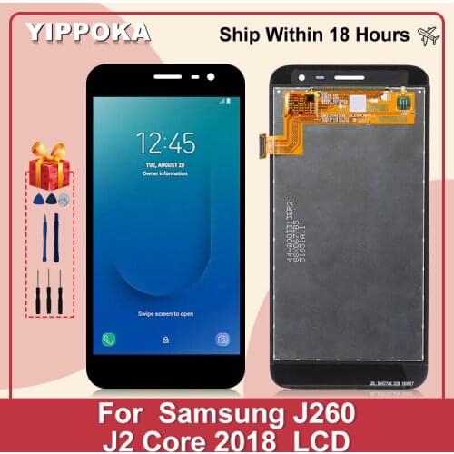 Original For Samsung Galaxy J2 Core 2018 J260 LCD Touch Screen Digitizer Display J2 Core J260M J260F J260G Assembly Parts