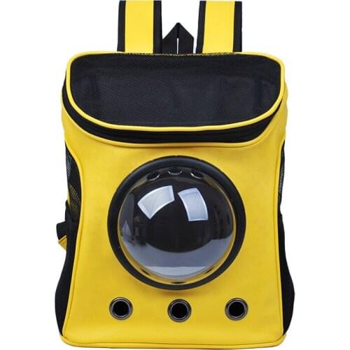 Portable Pet Cats Carrier Bag Breathable Window Outdoor Travel Backpacks For Small Dog Transparent Space Capsule Pet Backpack