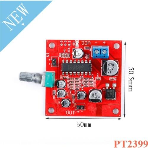 PT2399 Microphone Reverb Plate Reverberation Board No Preamplifier AMP Function Module DC 6v-15v M65831 Electronic DIY Board