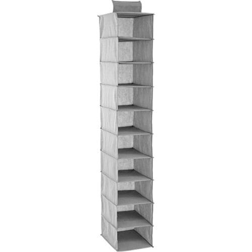 Non-woven Cloth Storage Hanging Bag Ten Layer Hanging Bag Hanging Hat Underwear Closet Storage Hanging Bag