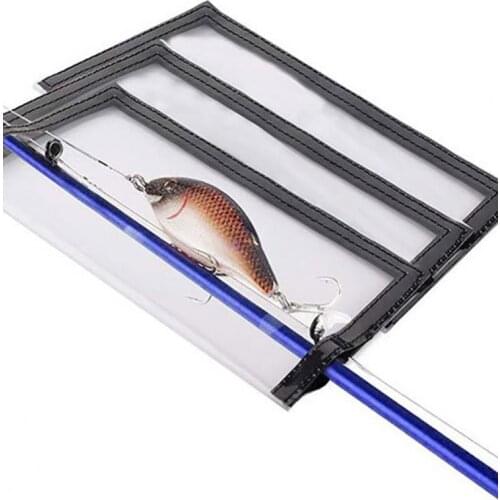 Portable Fishing Tackle Rod Sock Protector Lure Hook Cover Soft Bait Transparent Wraps Outdoor Fish Tools
