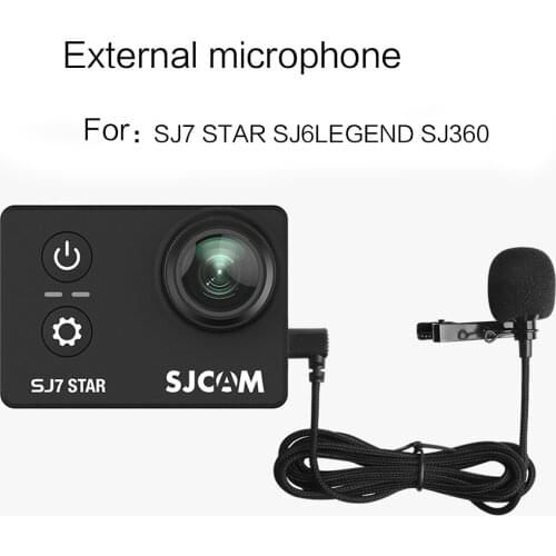 TUYU Professional Mini USB External Microphone with Collar Clip for SJCAM SJ6 LEGEND SJ7 Star SJ360 Sports Camera Accessories