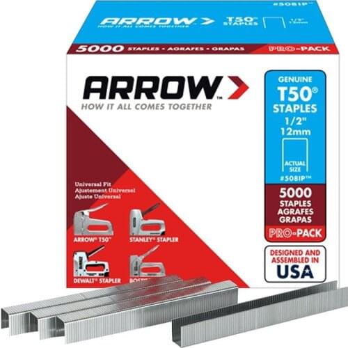 Arrow AR5081P 12mm 5000 Pcs Professional Staple Wire