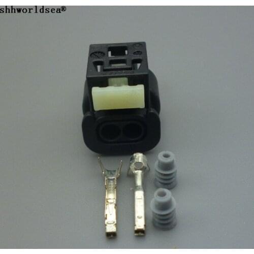 Shhworldsea 1.0mm 2pin car sealed waterproof auto connector female 805-120-521 sensor connector electric plug