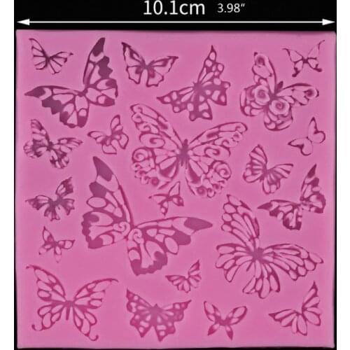 Cute Butterfly Silicone Resin Molds Earring Necklace Pendant Jewelry Tools