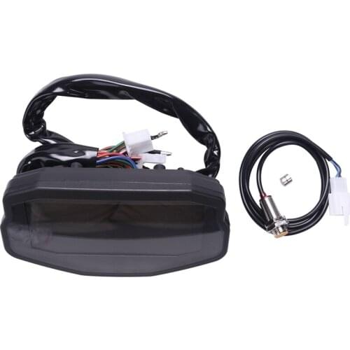 Motorcycle Universal Led Liquid Crystal Speedometer Digital Odometer Speed Adjustable 1-6 Speeds for Bmw Honda Ducati Kawasaki Y