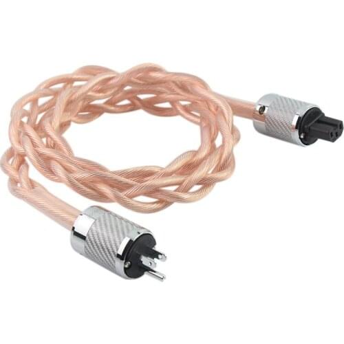 High-quality OCC Monocrystalline copper power cord speaker hifi cable audio power amplifier cd machine EU AU US HiFi power cable