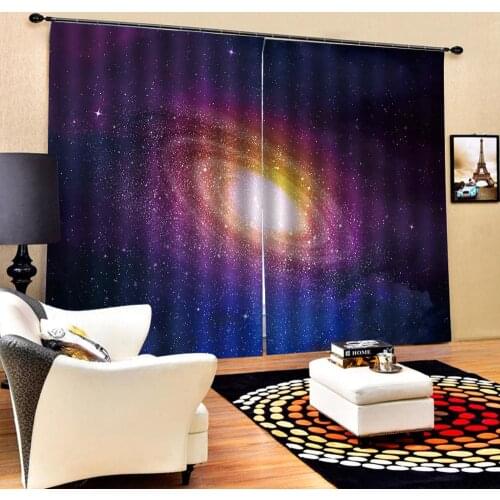 Blackout Curtain Luxury Blackout Window Curtain Living Room purple star curtains Drapes Cortinas