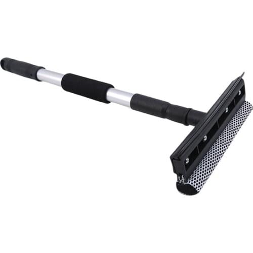 1Pcs Car Glass Scraping Retractable and Detachable Handle Windshield Squeegee Rubber and Sponge Cleaning Tool Car Supplies