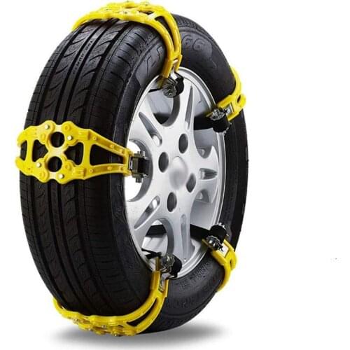 2PCS Car Anti-Skid Snow Chains Auto SUV Tire Wheel Winter Mud Roadway Safety Anti Slip Emergency Security TPU Belt