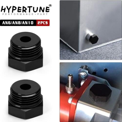 2 Pieces AN6 AN8 AN10 Male Block Off Cap Fitting Hex Head Plug With O-Ring Adapter Aluminum Alloy BL02