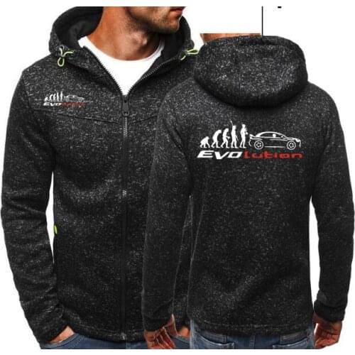 2021 Cars Creative Mitsubishi Lancer Evo Evolution 3D Car Sweatshirts Streetwear Mens Zipper Hoodies Hoodie Women Jacket AX-AJ