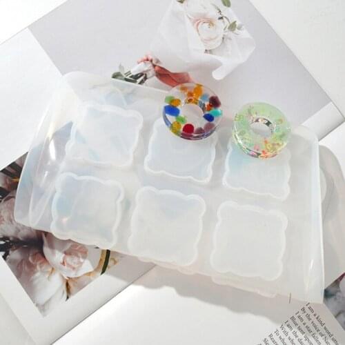 83XC Small Tic Tac Toe Molds for Resin Casting Small O X Board Game Silicone Mold DIY Craft Classic Board Family Games Molds