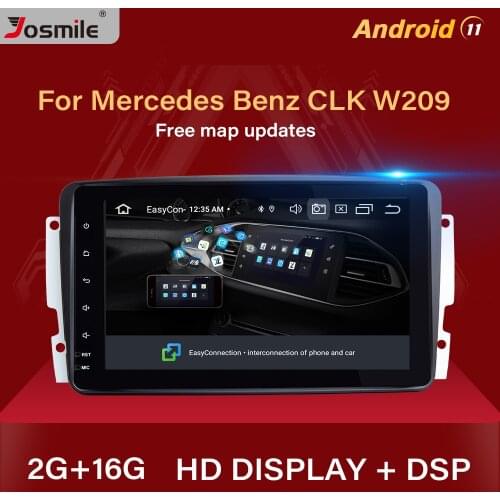 IPS 2 din Android 11 Car Multimedia Player For Mercedes Benz CLK W209 W203 W463 W208 Radio Head Unit Stereo Audio GPS Navigation