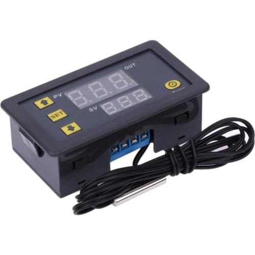 DC12V -55-120 Degree Digital Temperature Controller Thermostat Temperature Control Red And Blue Display TH4
