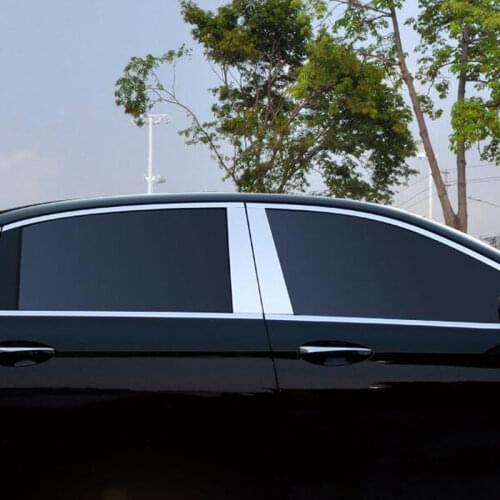 Aluminum Alloy Window Moulding Trim Decoration For Mercedes Benz W213 E Class E200 E300L 2016 2017 AMG Set of 4pcs