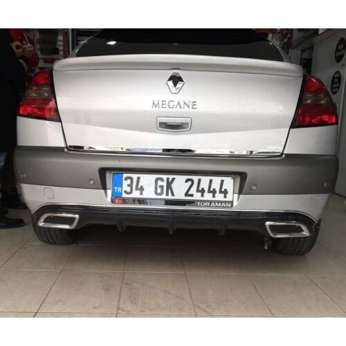 Megane 2 Sedan Exhaust Look Diffuser Rear Bumper Attachment