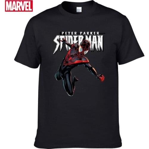 Marvel The Avengers spiderman t shirt Comfortable Breathable 100% cotton Fashion clothes for teens Summer Tops Mens t-shirt #71