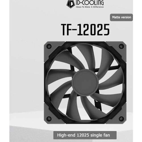 ID-COOLING TF-12025 120mm Computer PC Fan DC 12V PWM Quiet Case Chassis Heatsink Cooler Water Cooling System Radiator
