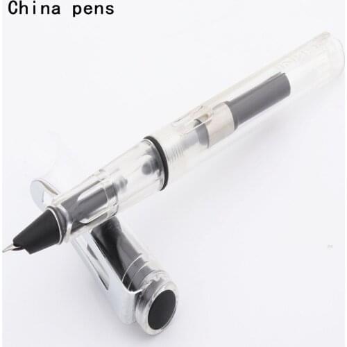Jinhao 599 Transparent white student School student Office Extra fine Nib Fountain Pen New stationary supplies