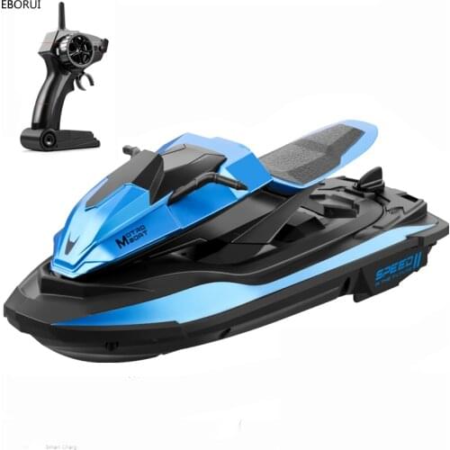 JJRC S9 RC Boat Toy 2.4Ghz 1:14 Seeker Remote Control Racing Boat Motorcycle Double Motor Two Speed Vehicle RC Ship Gift Toy RTR