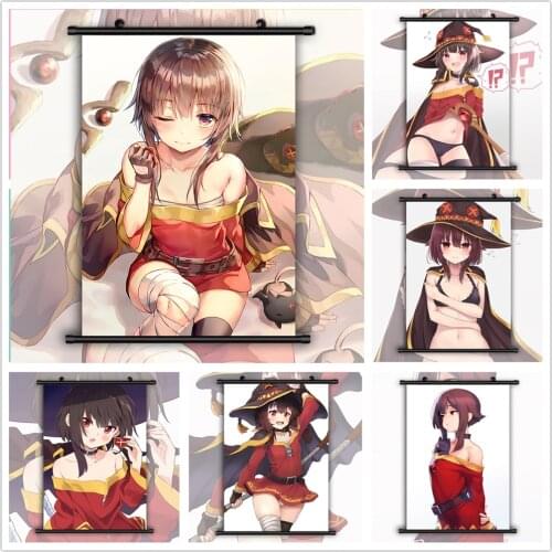 KonoSuba Megumin Anime Manga HD Print Wall Poster Scroll