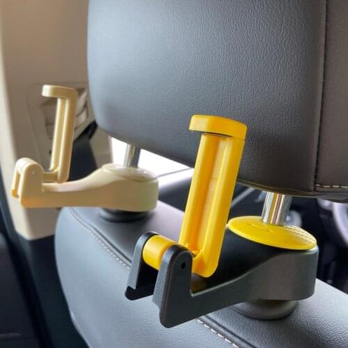 Car Headrest Hooks Mobile Stand Car Phone Holder Seat Back Hanger Clips Universal Rear Phone Bracket For Bag Handbag Houseware