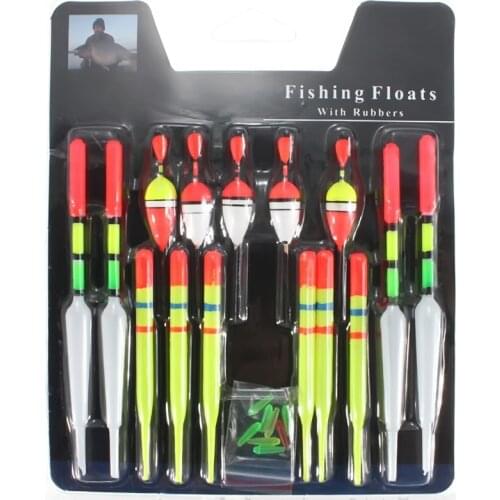 15pcs Assorted Sizes Lot Fishing Lure Floats Bobbers Slip Drift Tube Fishing Accessories Sport Fishing Float Pesca Accesorios 8