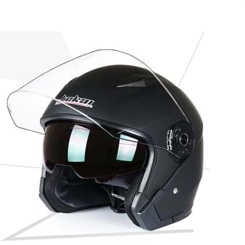 Fastrider 2018 New Black White double lenses motorcycle helmet JK512 Summer half face motorbike helmets made of ABS
