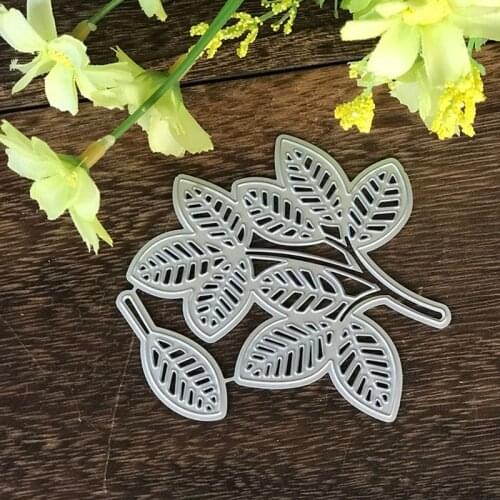 2021 New 1 Set Carbon Steel Leaves Cutting Die Embossing Stencil Templates Mold Paper DIY Art Craft Scrapbook Book Card Decor