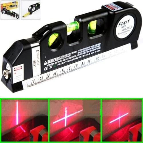 New Multipurpose laser level line lasers Horizon Vertical Measure Tape Ruler Tool with Tape Measure Analytical Instruments