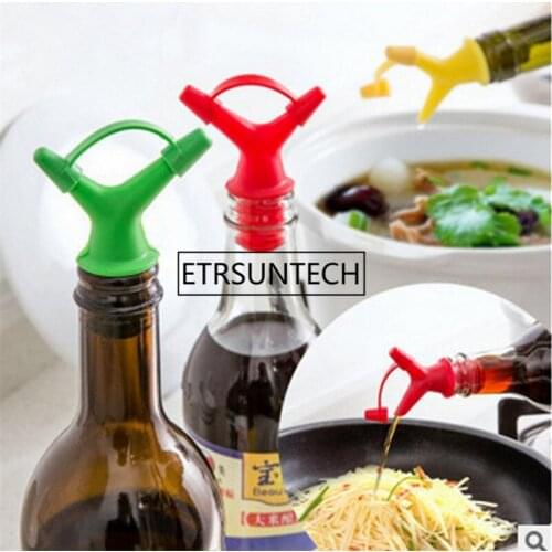 200pcs Stopper Bottle Wine Pourer Cocktail Olive Dispenser Double Mouth Soy Sauce Pourer Kitchen Tool
