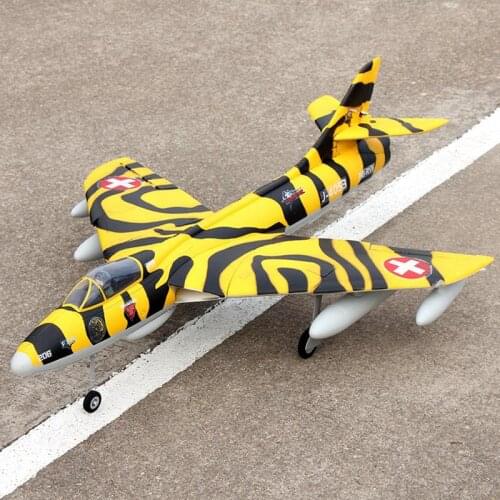 Dynam RC Airplane Model Hawker Hunter 70mm EDF Jet 6s Flaps Retract 8976