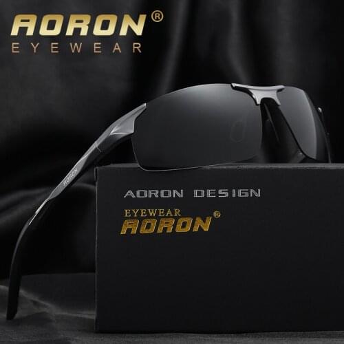 Aoron Male Brand Polarized Sunglass Men Classic Sun Glasses Hd Driver Night Goggles Lunette Soleil Homme Brillen