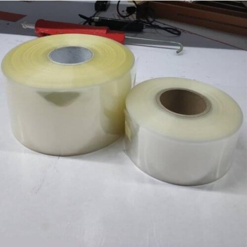 PVC heat shrinkable film transparent color Flattening width 85 90mm DIY battery accessories