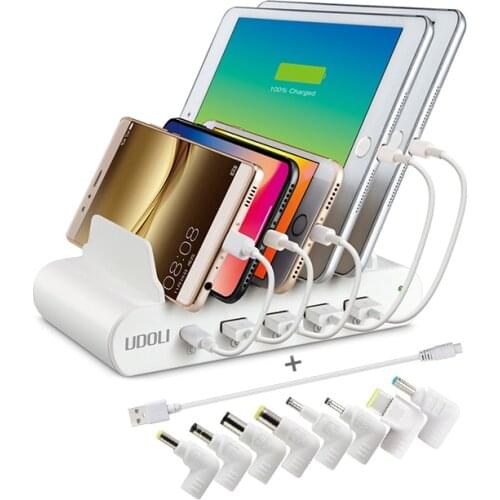 110W 5-20V 5 USB Type-C QC 3.0 Universal Laptop Charger Charging Station for Notebook Macbook iPhone 12 8 Phone Tablet Power