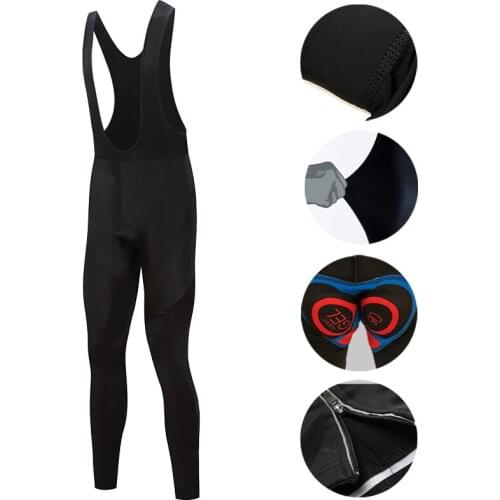 Cycling Long Trousers Hight Quality 9D Padded Bicycle Bib Pants Gel Pad Bike Tights MTB cycling pants full black Racing