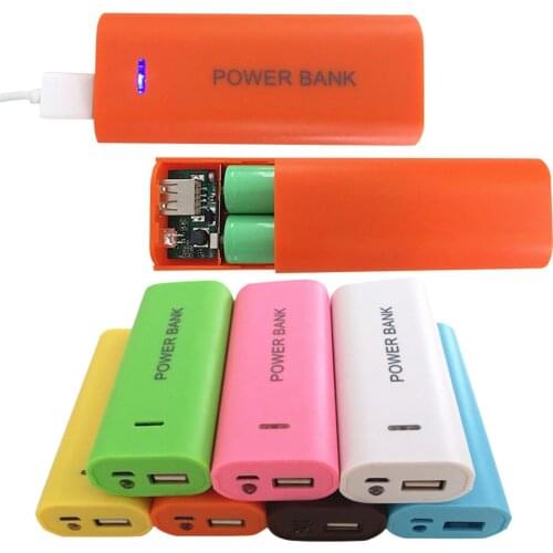 5600mah 2x 18650 Usb Power Bank Battery Charger Case Diy Box For Iphone For Smart Phone Mp3 Electronic Mobile Charging In Stock