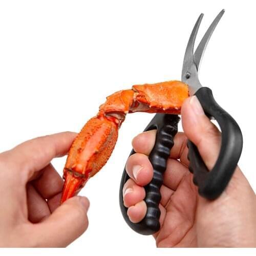 Lobster Seafood Scissors Stainless Steel Durable Shears Multifunctional Cutter For Crab Legs Shrimp Crab Fish Kitchen Tool 2021