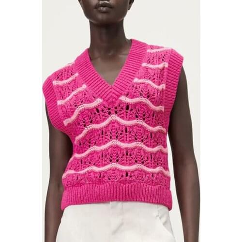 Zary Daisy Sleeveless Sweaters