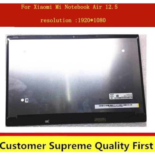 12.5 inch LCD LED Screen Display Matrix Glass Assembly For Xiaomi Mi Notebook Air ips screen NV125FHM-N82 30 pins