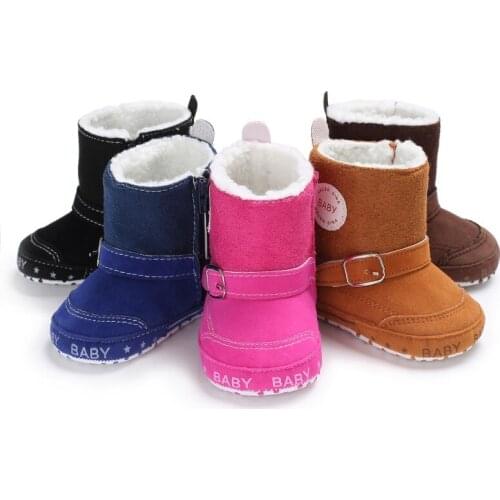 Winter Infant Baby Warm Boots First Walkers Sweet Soft Sole Non-slip Shoes Toddler Baby Booties Baby Shoes