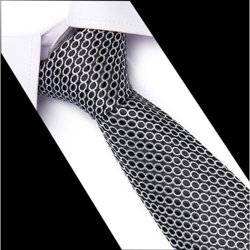 100% Silk Men Solid Tie Polka 7.5cm Neck Ties 54 Style Fashion Neckties Classic Mens Stripe Blue Wedding Tie Jacquard Woven Tie