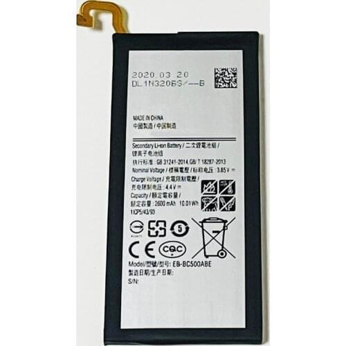 3.85V 2600mAh EB-BC500ABE For C5 Pro SM-C5010 SM-C5018 Battery
