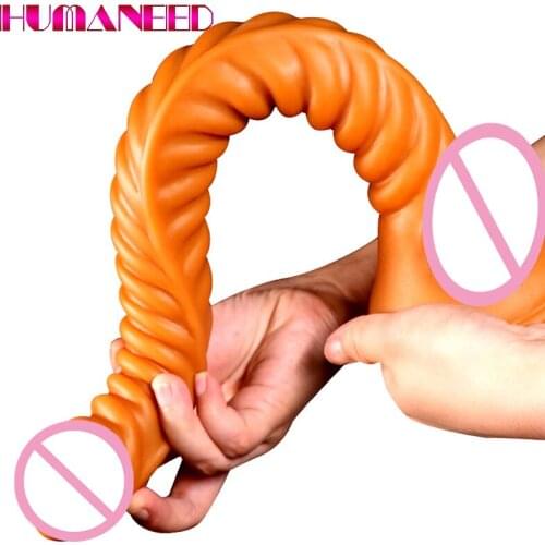40cm Adult Erotic Anal Sex Toy For Women Huge Long Anal Plug Male Soft Silicone Prostate Massager Vaginal Anus Dilator Butt Plug